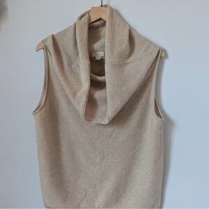 Pilcro Tan Cowl Neck Sweater Vest